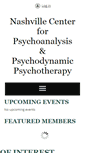 Mobile Screenshot of nashville-psychoanalytic.org